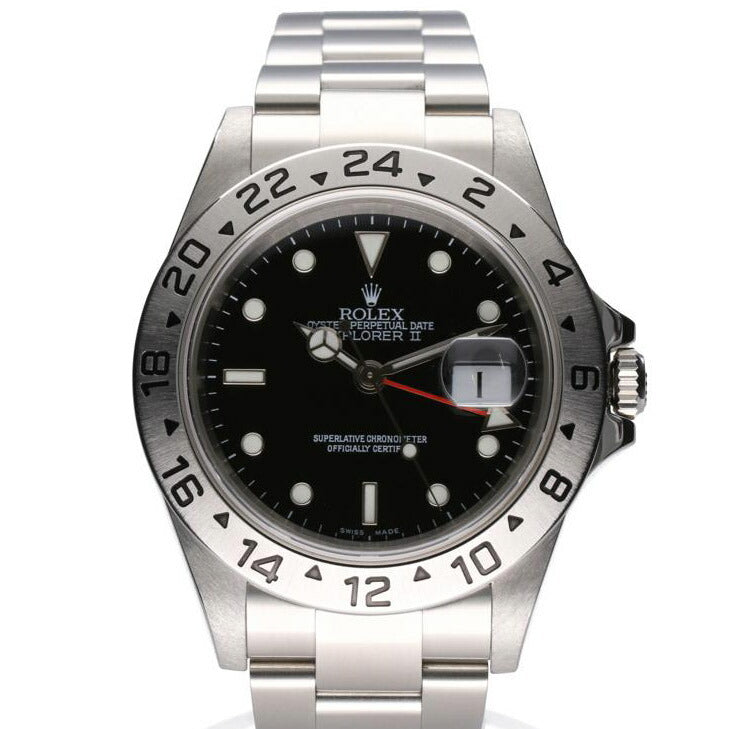 ROLEX ロレックス/エクスプローラーⅡ/黒文字盤/16570//D090284/Aランク/75