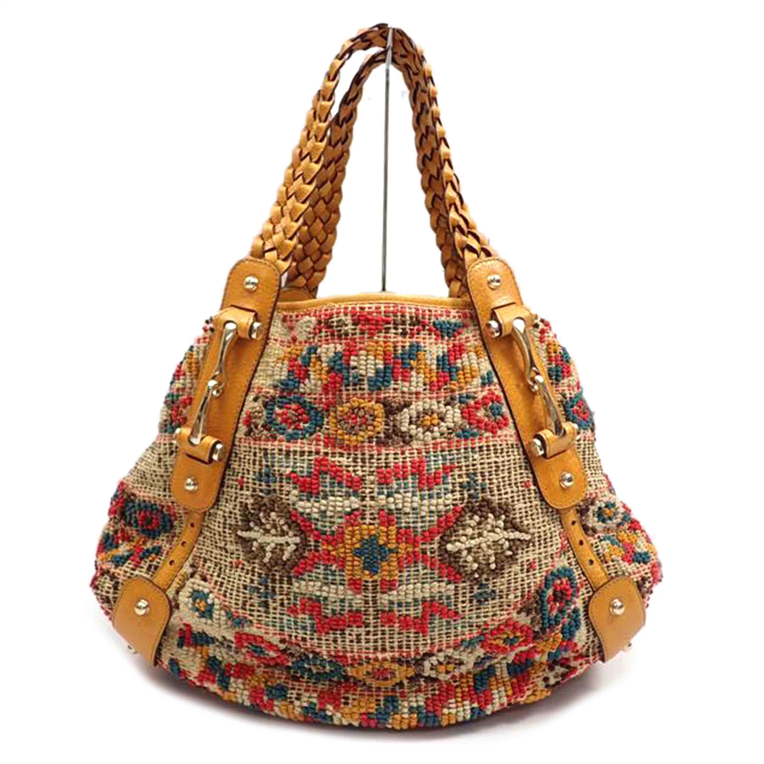 GUCCI グッチ/マルチカラーキャンバスショルダー/142664//178*/Aランク/62