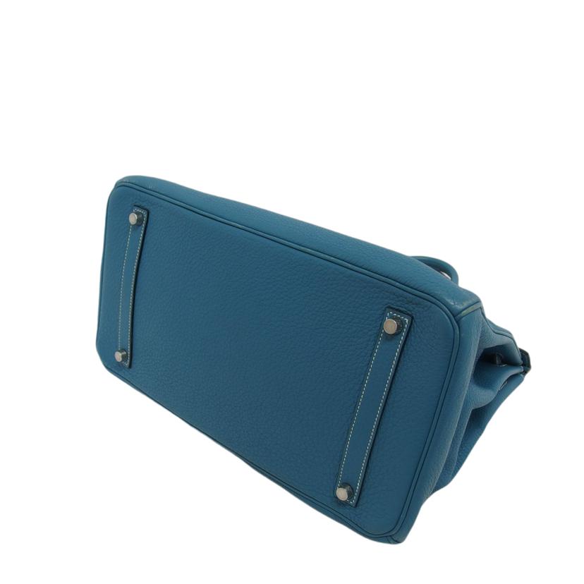 HERMES エルメス/バーキン35/トゴ/シルバー金具/ブルー系/ハンドバッグ//□L刻印/ABランク/04