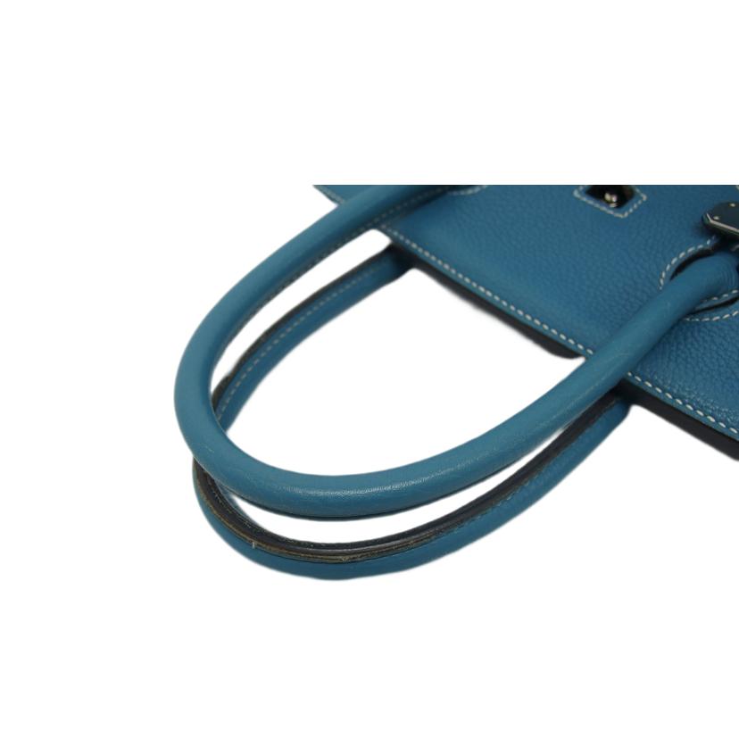 HERMES エルメス/バーキン35/トゴ/シルバー金具/ブルー系/ハンドバッグ//□L刻印/ABランク/04