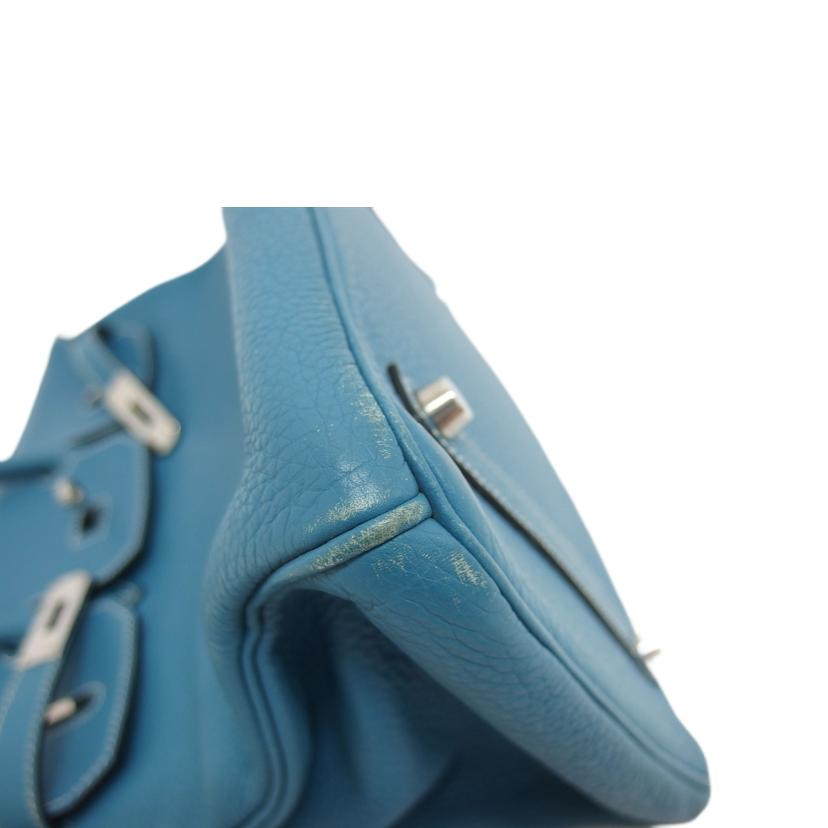 HERMES エルメス/バーキン35/トゴ/シルバー金具/ブルー系/ハンドバッグ//□L刻印/ABランク/04