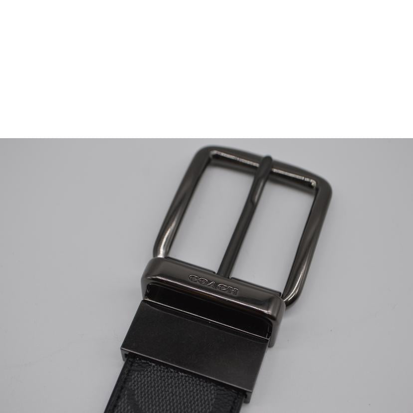 COACH コーチ/シグネチャーワイドハーネスリバーシブルレザーベルト/F64839//44H**/Sランク/89