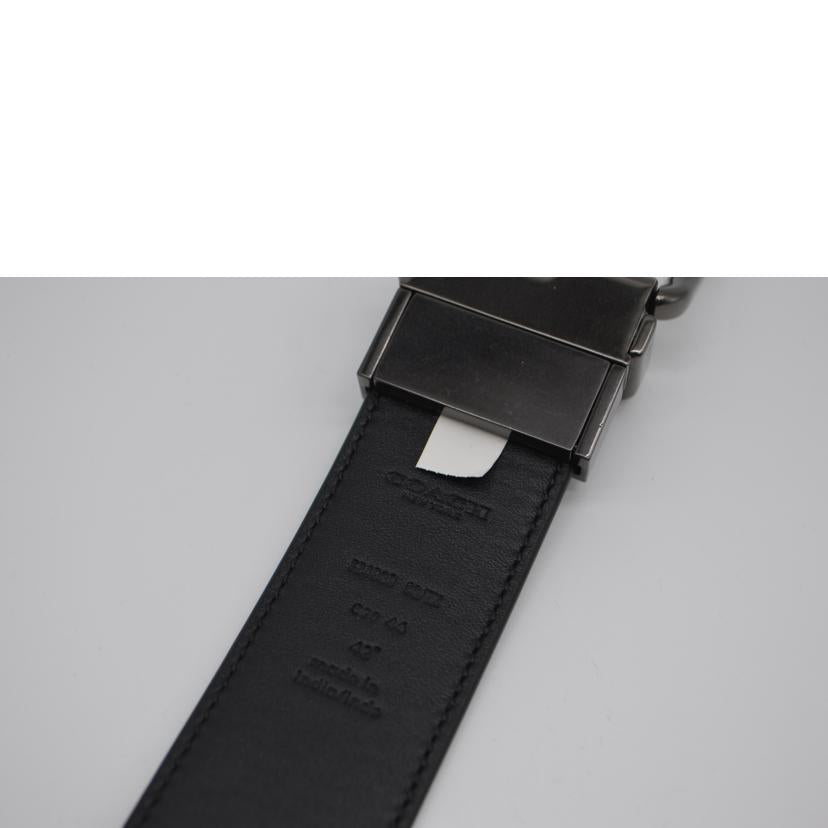 COACH コーチ/シグネチャーワイドハーネスリバーシブルレザーベルト/F64839//44H**/Sランク/89