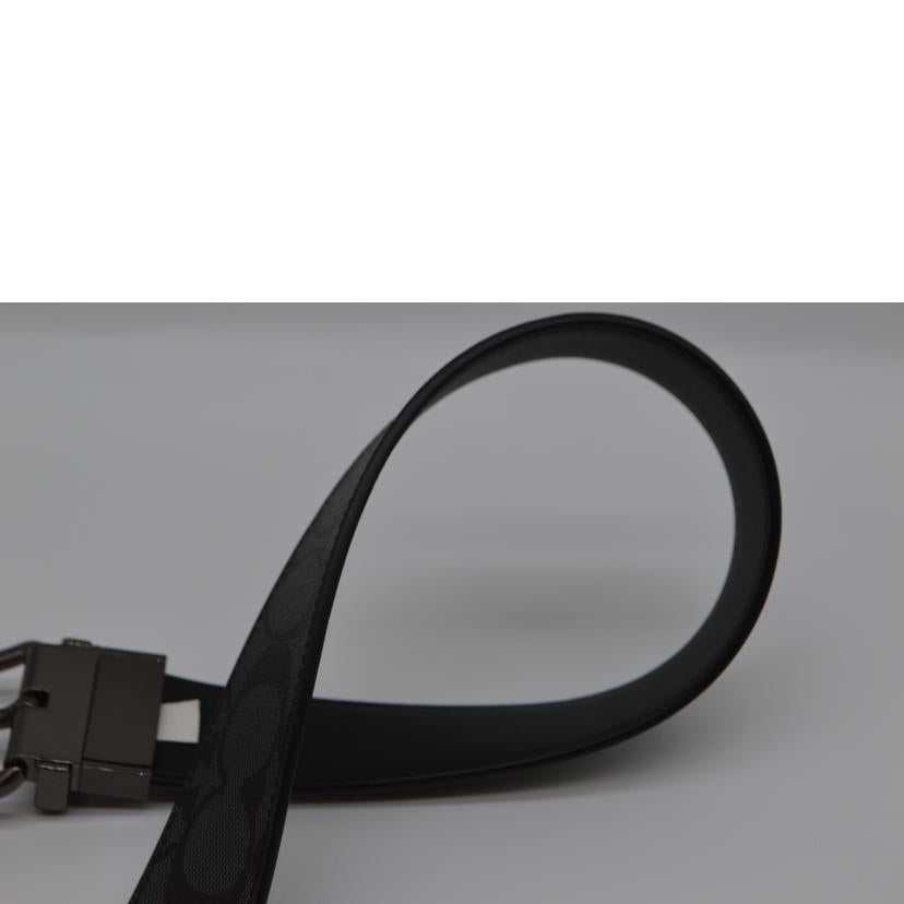 COACH コーチ/シグネチャーワイドハーネスリバーシブルレザーベルト/F64839//44H**/Sランク/89