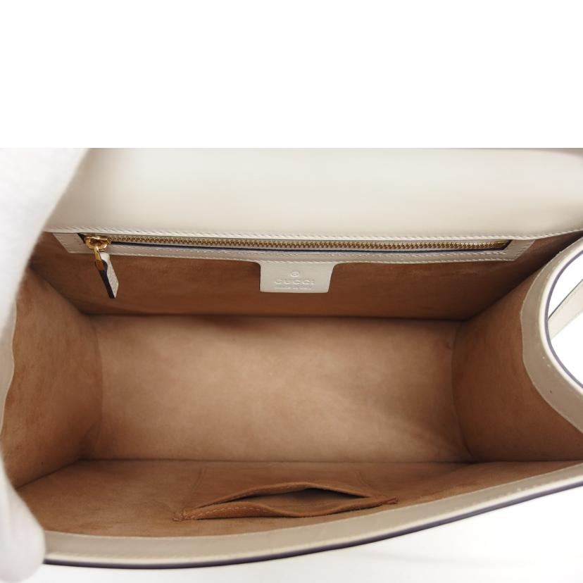 GUCCI グッチ/シルヴィ/レザー2WAYショルダーバッグ/ホワイト/431665//527066/ABランク/04