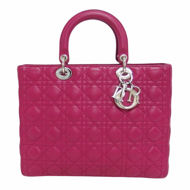 Dior ディオール/レディディオール/ラージ2WAYハンドバッグ/マゼンタ//18-MA-0134/ABランク/04