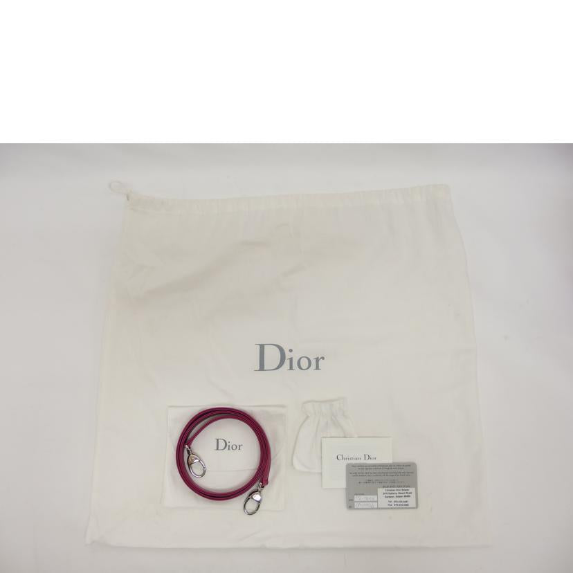 Dior ディオール/レディディオール/ラージ2WAYハンドバッグ/マゼンタ//18-MA-0134/ABランク/04