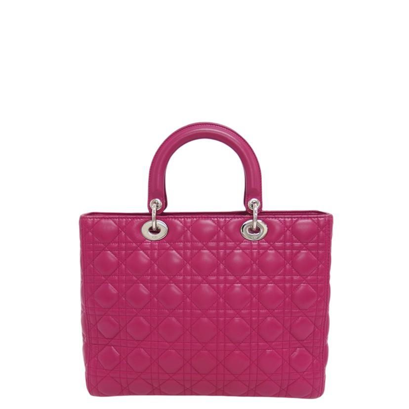 Dior ディオール/レディディオール/ラージ2WAYハンドバッグ/マゼンタ//18-MA-0134/ABランク/04