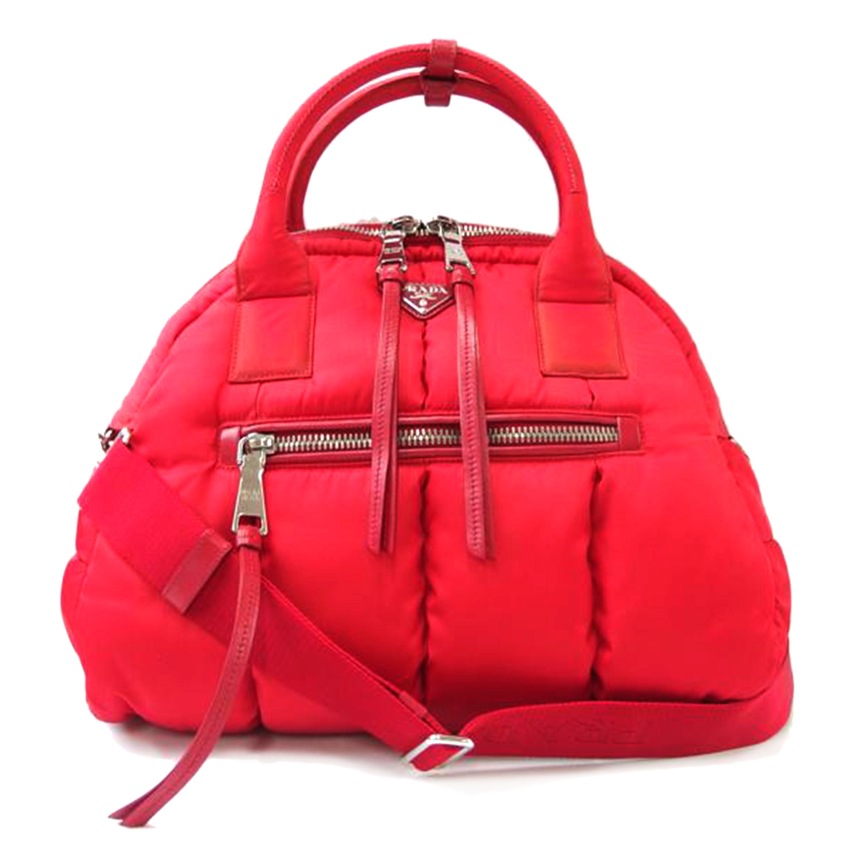 PRADA/テスートボンバー/2way/レッド/BL0881//25/Bランク/83