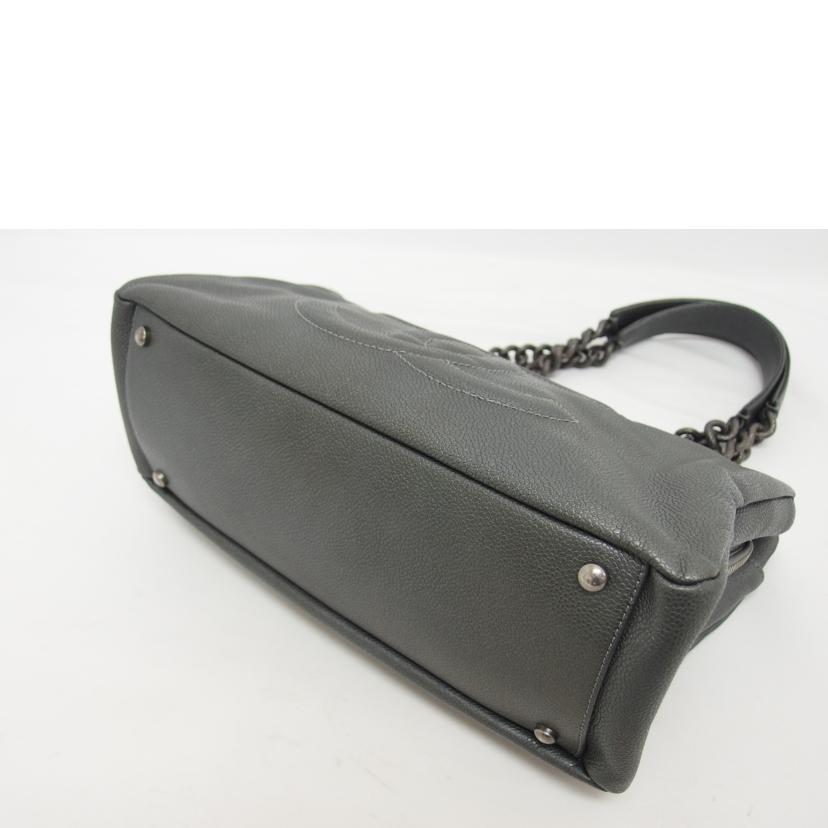 CHANEL シャネル/ココマーク/レザーチェーントートバッグ/グレー//13153676/ABランク/04