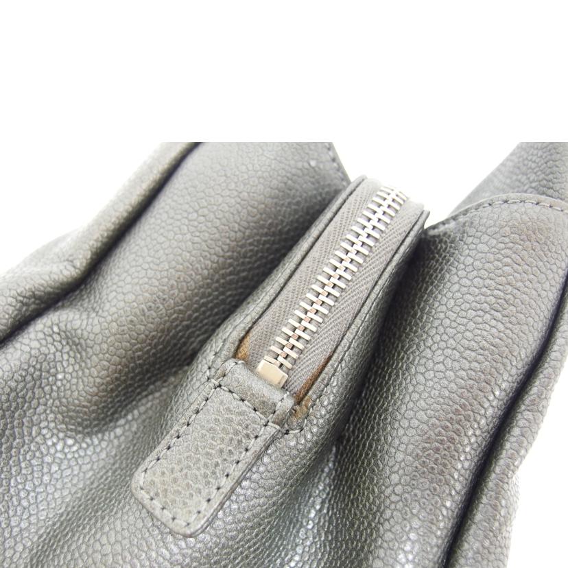 CHANEL シャネル/ココマーク/レザーチェーントートバッグ/グレー//13153676/ABランク/04