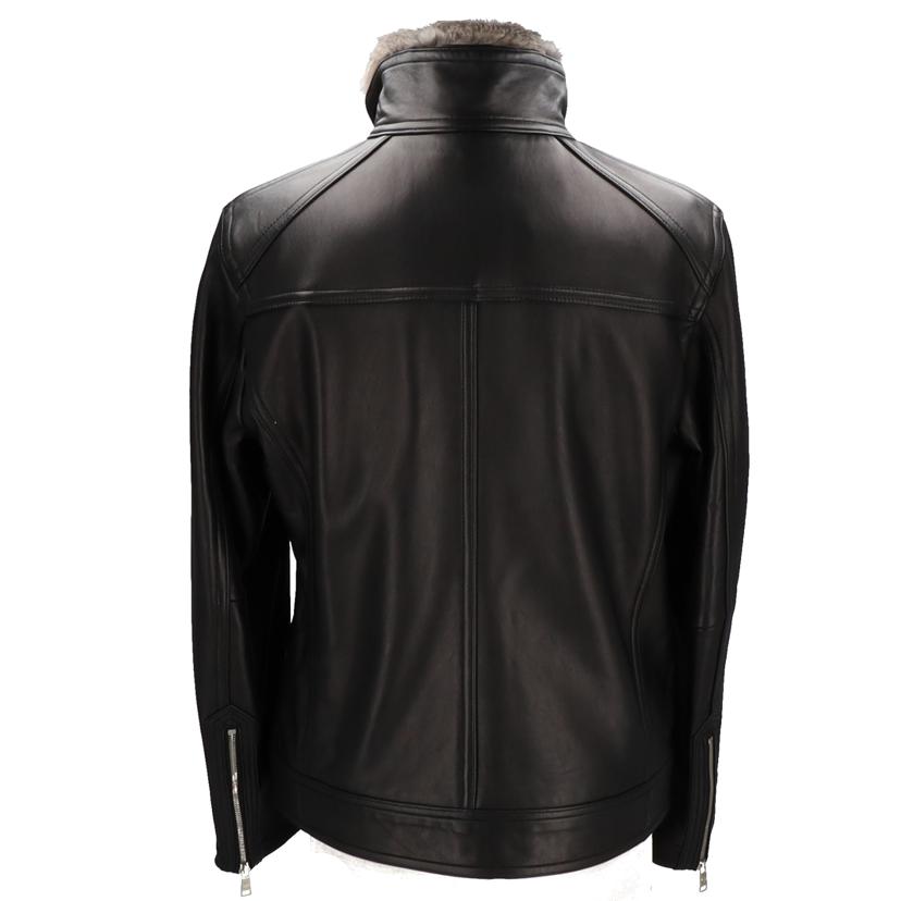 BLACK LABEL CRESTBRIDGE ブラックレーベル クレストブリッジ/レザージャケット/ライナー・ファー付き/羊革/51F41-641-09//Sランク/75