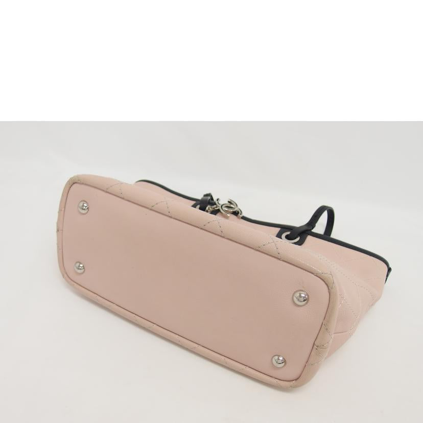 CHANEL シャネル/マトラッセ/キャビアスキン/トートバッグ/ベビーピンク/A92212//19437269/Bランク/04