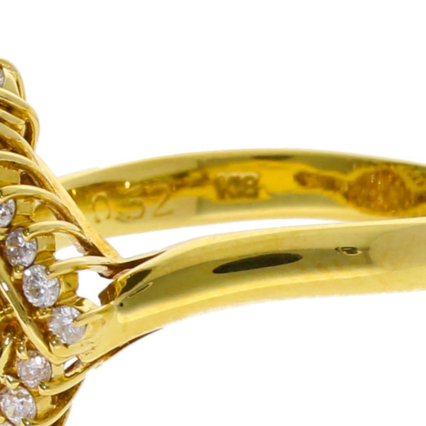 K18/K18ダイヤリング 0.52/#14/3.7//0.52/Aランク/75