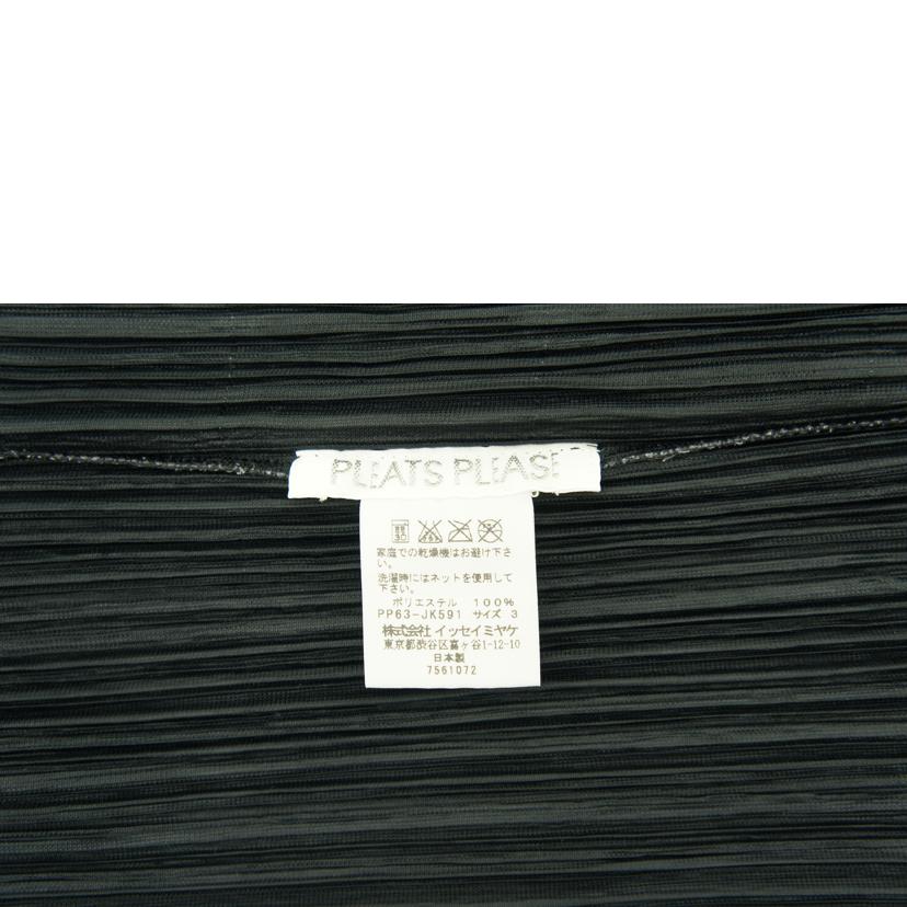 PLEATS PLEASE プリーツプリーズ/ショートスリーブ/黒×グレー/ロゴ/PP63-JK591//7561072/ABランク/93