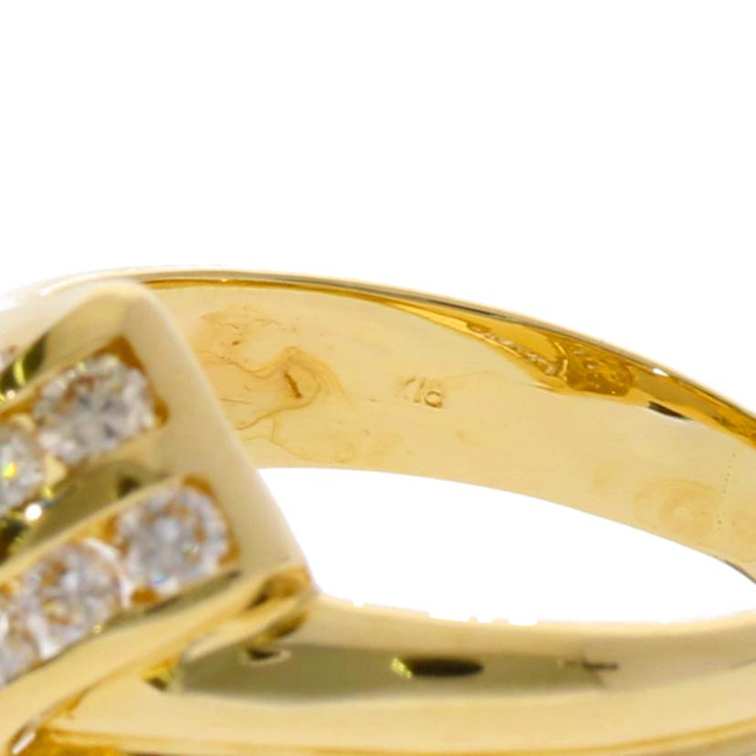 / K18ダイヤリング0.44ct//Aランク/75