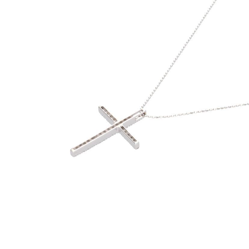 / K18WGダイヤネックレス0.30ct//Aランク/75