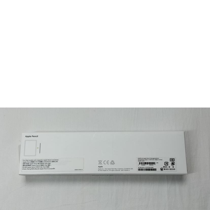 apple アップル/Apple Pencil 第2世代/MU8F2J/A//HJHFF2K3JKM9/ABランク/52