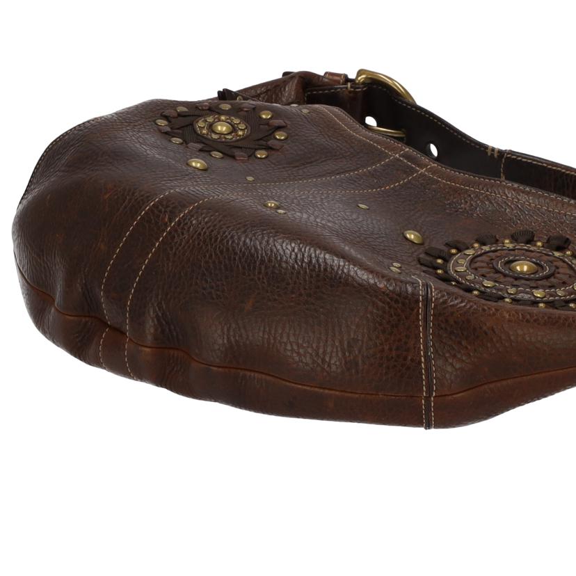 COACH コーチ/スタッテドレースドレザーラージホーボー/10063//C063/Bランク/75