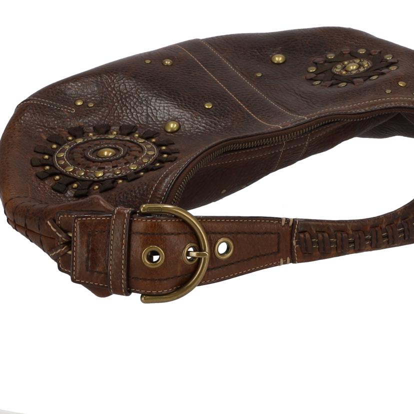 COACH コーチ/スタッテドレースドレザーラージホーボー/10063//C063/Bランク/75