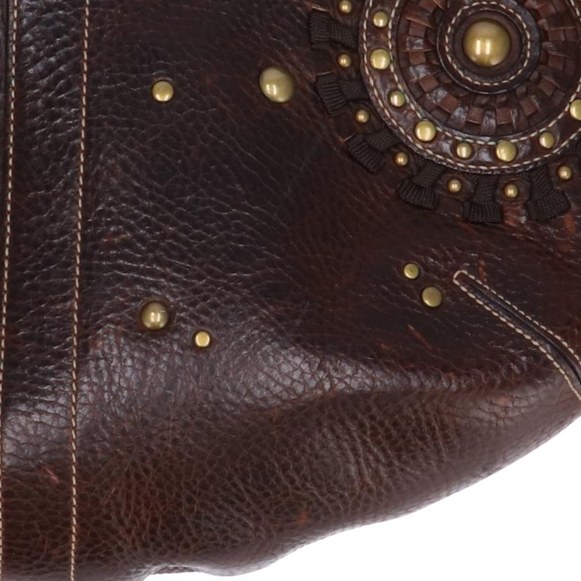 COACH コーチ/スタッテドレースドレザーラージホーボー/10063//C063/Bランク/75