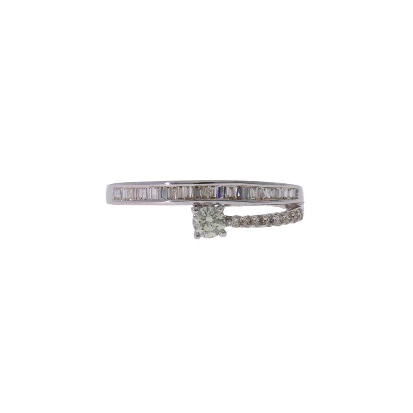 / K18WGダイヤリング0.25ct//Aランク/75