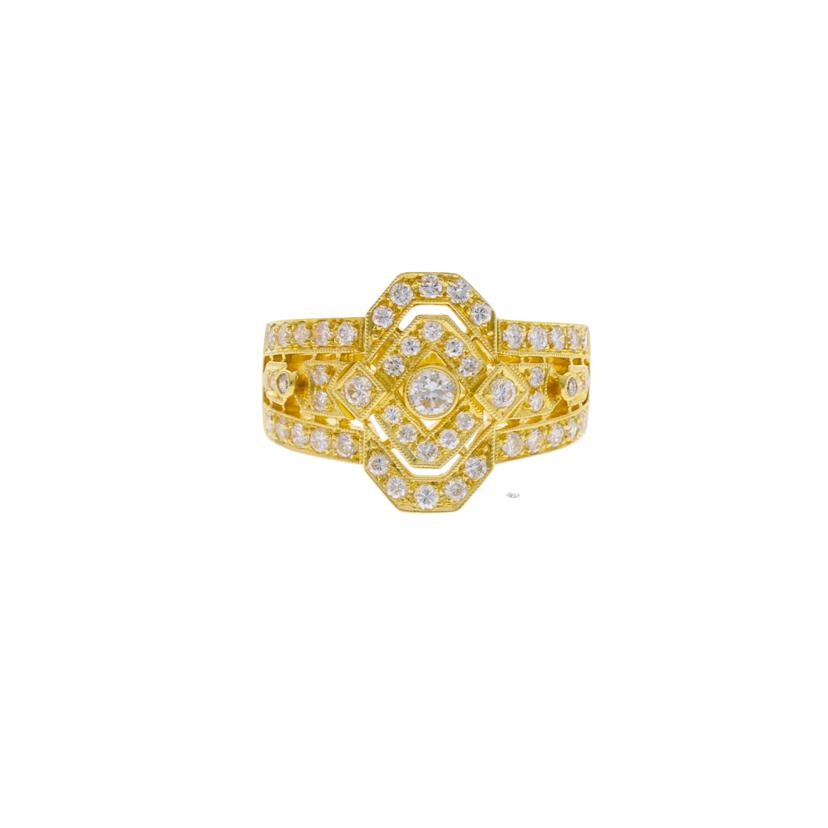 / K18ダイヤリング0.66ct//Aランク/75
