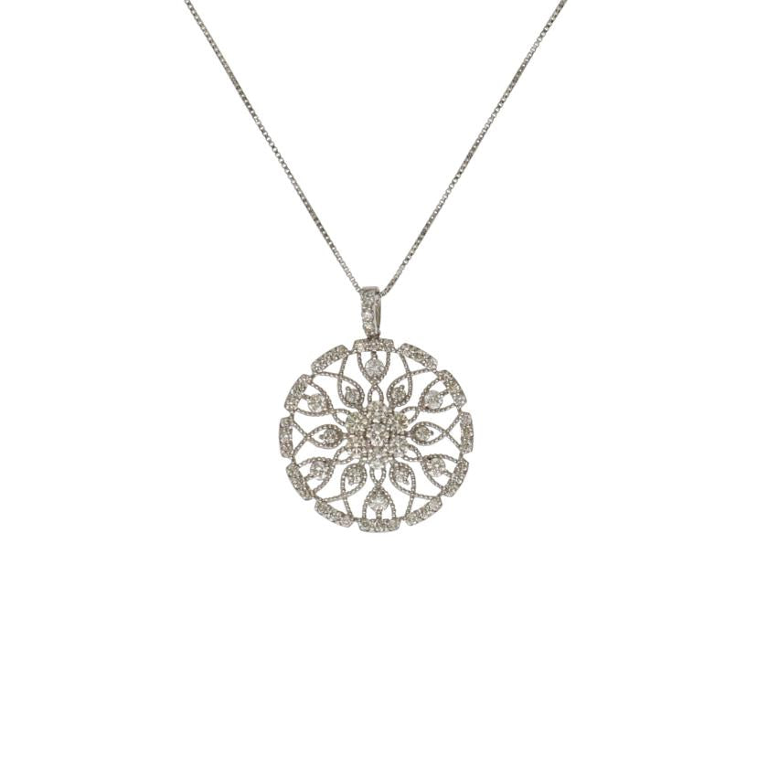 / PT900ダイヤネックレス1.00ct//Aランク/75