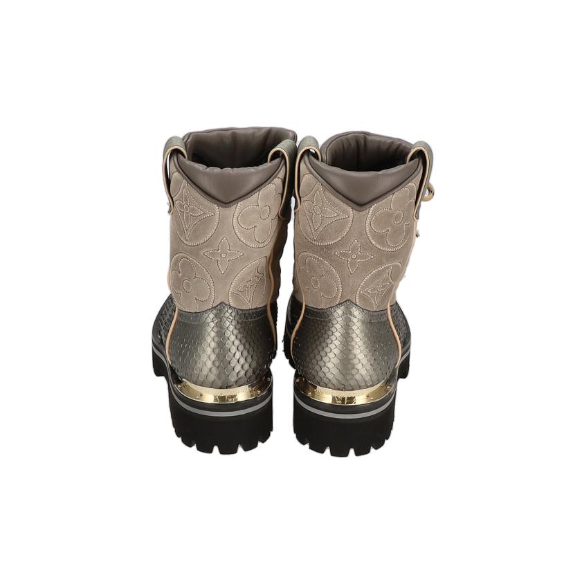 LV ルイヴィトン LOUISVUITTON アウトラインブーツ ゴールド×グレーパイソン メンズ/アウトランドラインブーツ/ゴールド×グレーパイソン//DI0***/ABランク/37