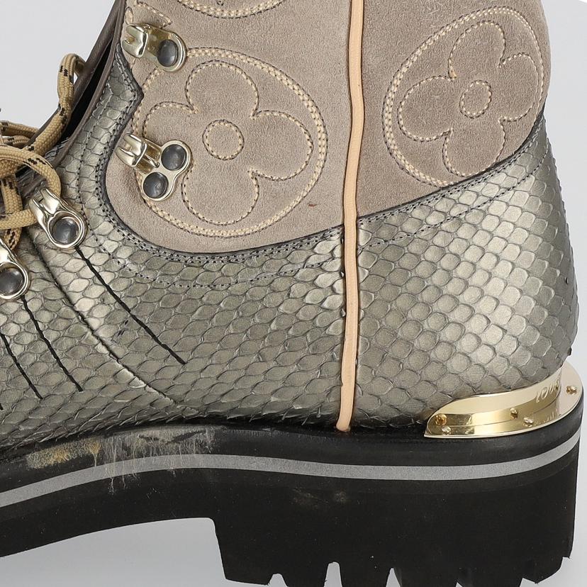 LV ルイヴィトン LOUISVUITTON アウトラインブーツ ゴールド×グレーパイソン メンズ/アウトランドラインブーツ/ゴールド×グレーパイソン//DI0***/ABランク/37