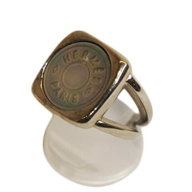 HERMES エルメス/コロゾセリエシェルボタンリングシルバー//ABランク/92