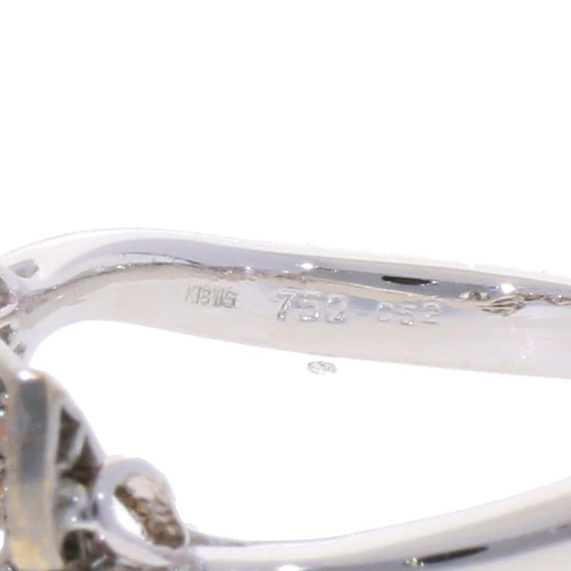 / K18WGダイヤリング0.52ct//Aランク/75