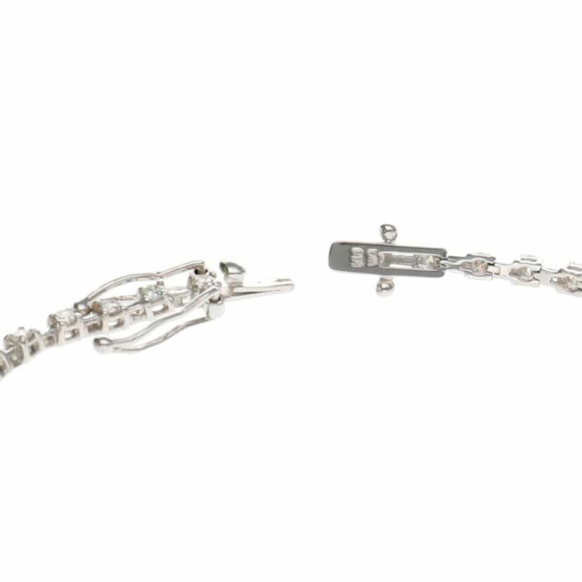 / K18WGダイヤブレスレット1.00ct//Aランク/75