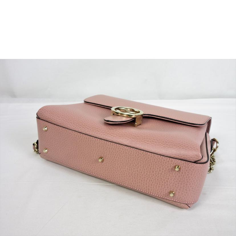 GUCCI グッチ/インターロッキング チェーンショルダーレザーバッグ/510302//493075/Aランク/70