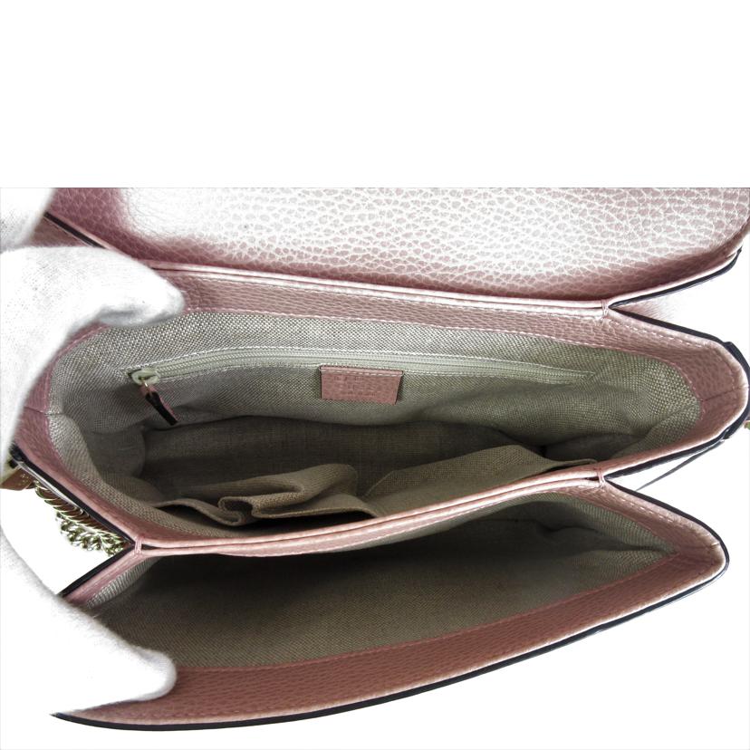 GUCCI グッチ/インターロッキング チェーンショルダーレザーバッグ/510302//493075/Aランク/70