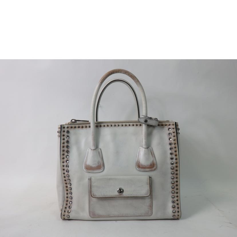 PRADA プラダ/スタッズ2wayバッグ/ヴィンテージ加工/B2619H//31/ABランク/84