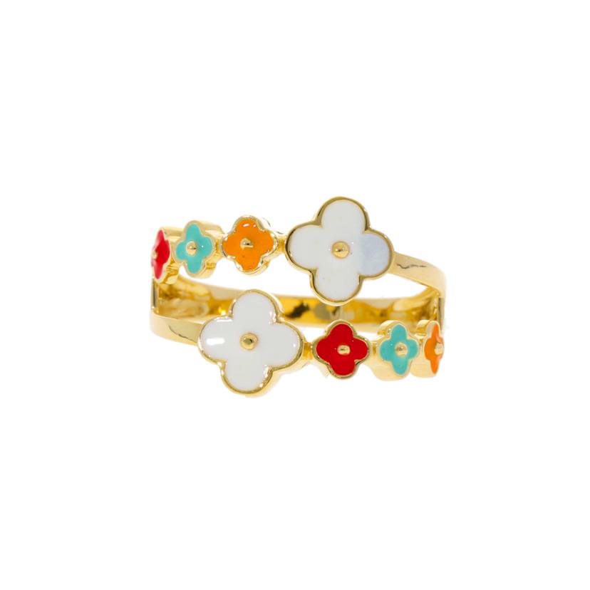 / K18エナメルリング//Aランク/75