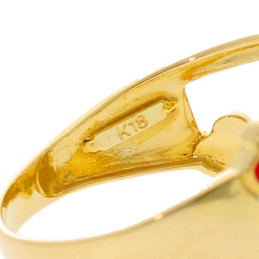 / K18エナメルリング//Aランク/75