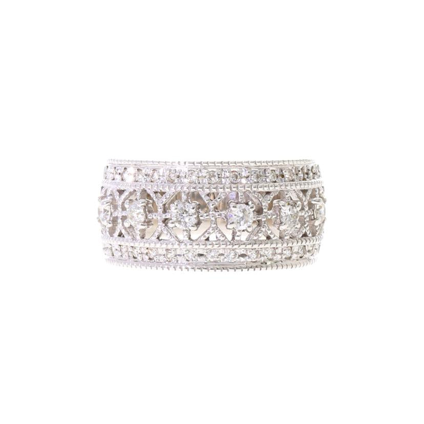 / K18WGダイヤリング0.45ct#12//ABランク/75