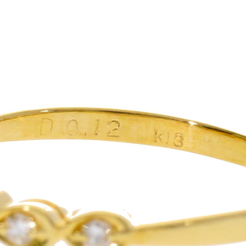 / K18ルビーダイヤリング0.21/D0.12ct//Aランク/75