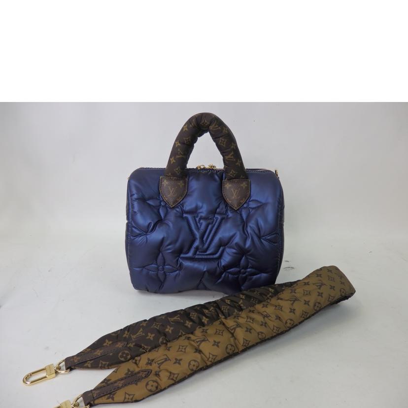 LV ルイヴィトン/スピーディ・バンドリエール25/ピローモノグラム/リサイクルメタリックナイロン/M21061//FRI****/SAランク/84