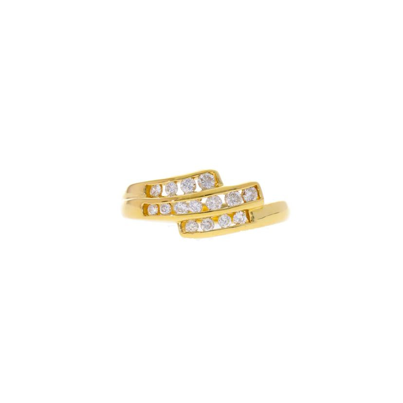 / K18ダイヤリング0.29ct//Aランク/75