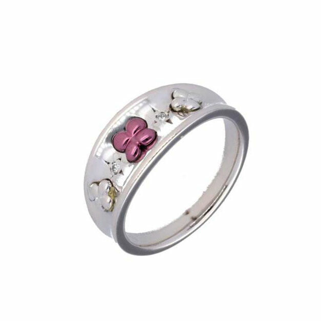 / K18WGダイヤリング0.02ct//Aランク/75