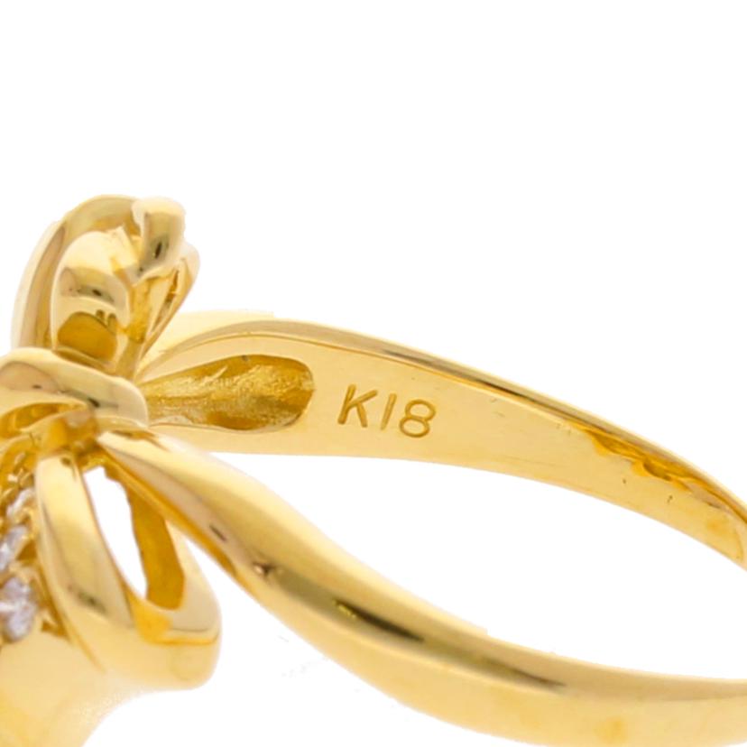/ K18ダイヤリング0.03ct//Aランク/75
