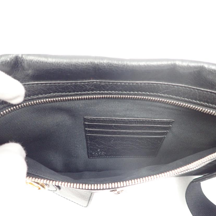 GUCCi GUCCI/GUCCI インターロッキングG ショルダー ブラック/575837//498492/Aランク/62
