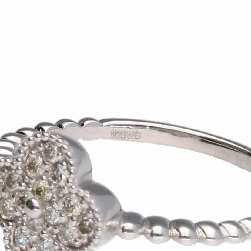 / K18WGダイヤリング//Aランク/75