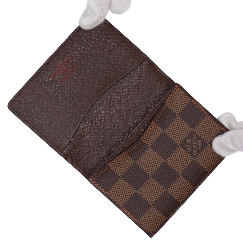 LOUISVUITTON ルイヴィトン/アンヴェロップカルトドゥヴィジト/ダミエ/エベヌ/N62920//CA1015/ABランク/75