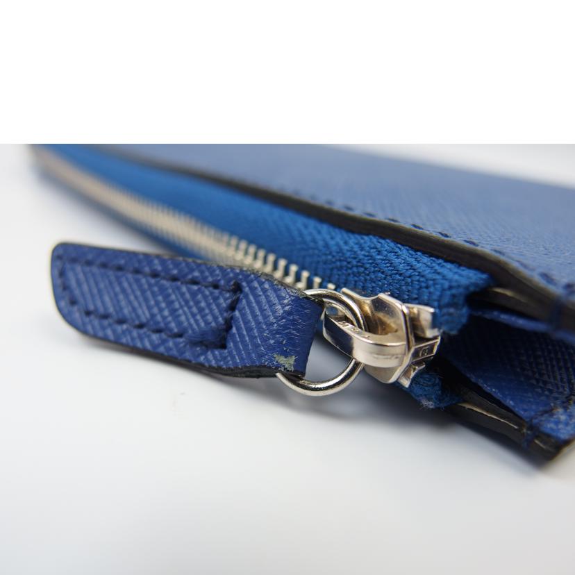 H&D エイチアンドディー/H&D L字ファスナー長財布 ブルー//ABランク/83