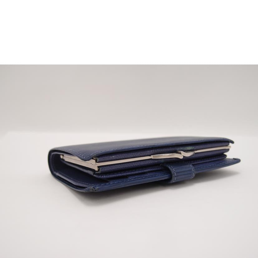 LOUIS VUITTON ルイ・ヴィトン 財布 がま口 レザー ブルー レディース メンズ/ポルトモネビエ・ヴィエノワ/エピ/ミルティーユ/M6324G//MI1004/ABランク/69