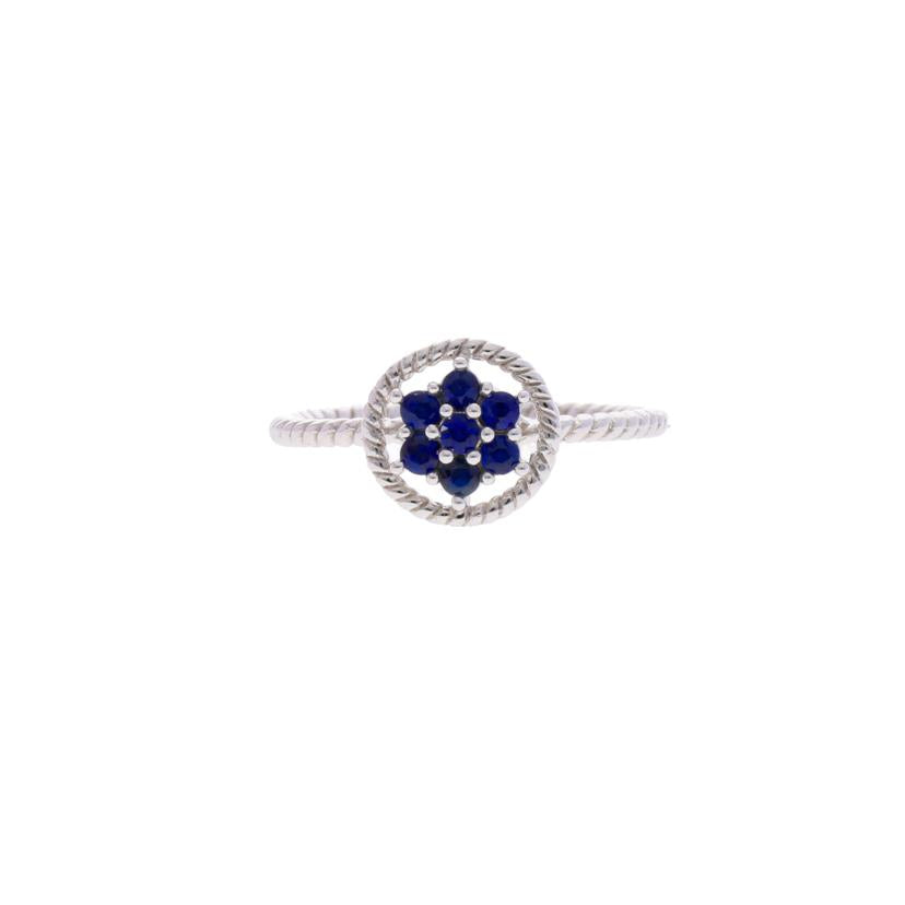 / K18WGサファイアリング0.27ct//Aランク/75